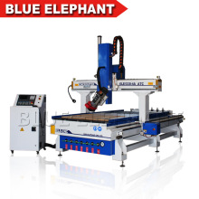 Jinan Blue Elephant 1330 4 Axis Router CNC Carving Engraving Machine for 3D Engraving and Cylindrical
